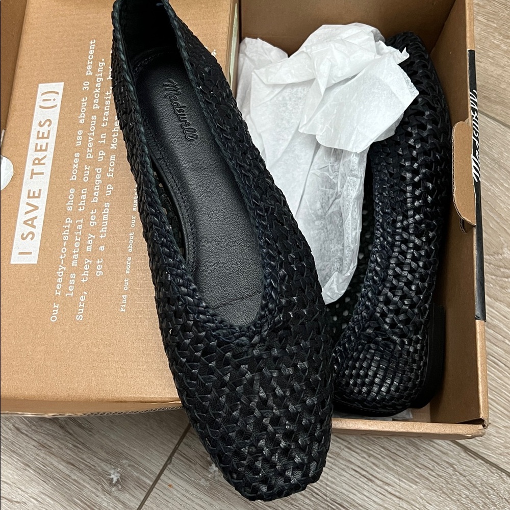 Madewell Black Woven Flats